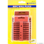 Marksman 80Pc Wall Plug Set 40 x 6mm & 40 x 8mm Masonry
