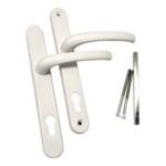 ARMIS 240mm Lever Lever Door Handle White