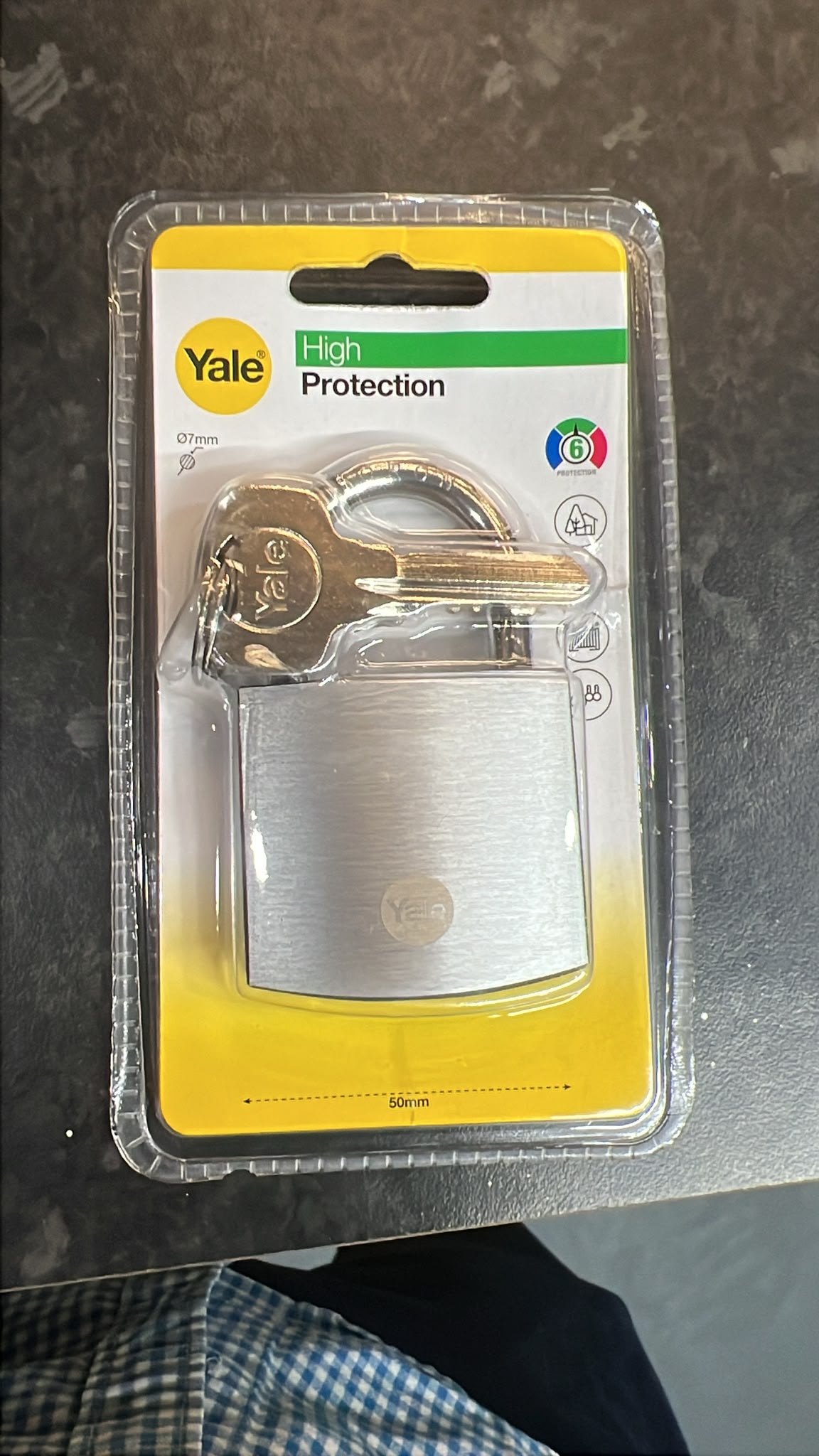 WhatsApp Image 2026-07-29 at 3.10.25 PM Yale High Security 50mm Cast Iron Padlock - Image 1
