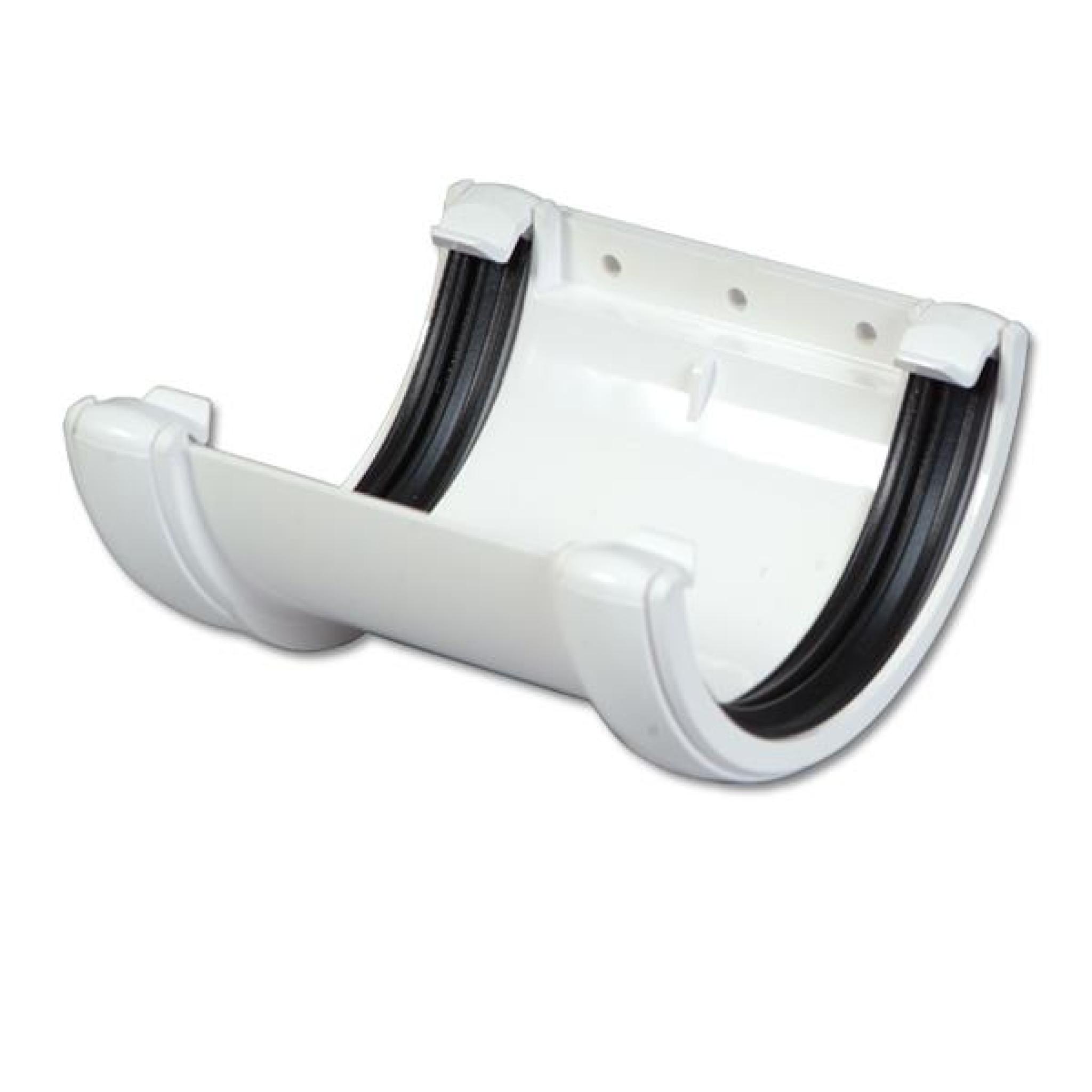 fbe56b0be16bfac621184da789837ab1 Plastic Half Round Guttering Union Bracket Rainwater - Image 1