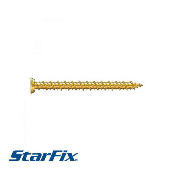 7.5x102mm Stardrive TFM Concrete Frame Screw Zinc - T30 Bit included 1 Per 100 - Image 1
