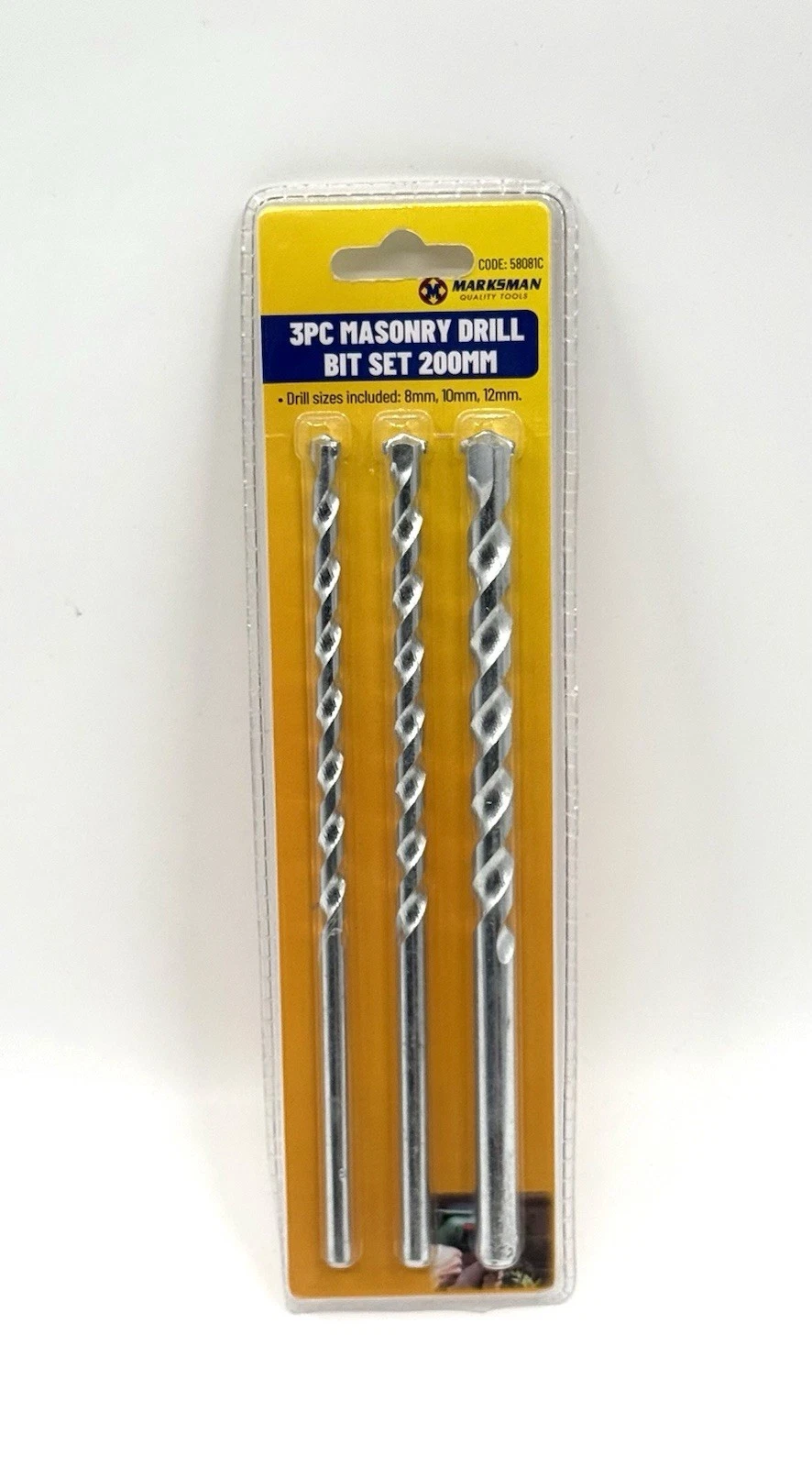 s-l1600 (1) Marksman 3Pc Masonry Drill Bits Heavy Duty - Image 1