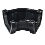 Square 135° Gutter Angle Black Rainwater Corner
