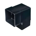 Square 92.5° Offset Bend Black Downpipe Rainwater Fitting