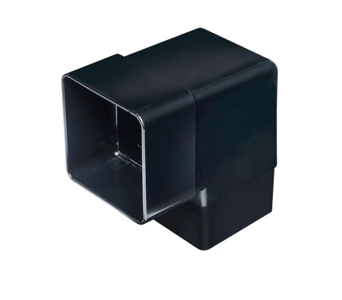 s-l1600 (18) Square 92.5° Offset Bend Black Downpipe Rainwater Fitting - Image 1