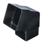 Square 112.5° Offset Bend Black Downpipe Rainwater Fitting