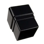 Square Downpipe Socket Black Rainwater Pipe Connector