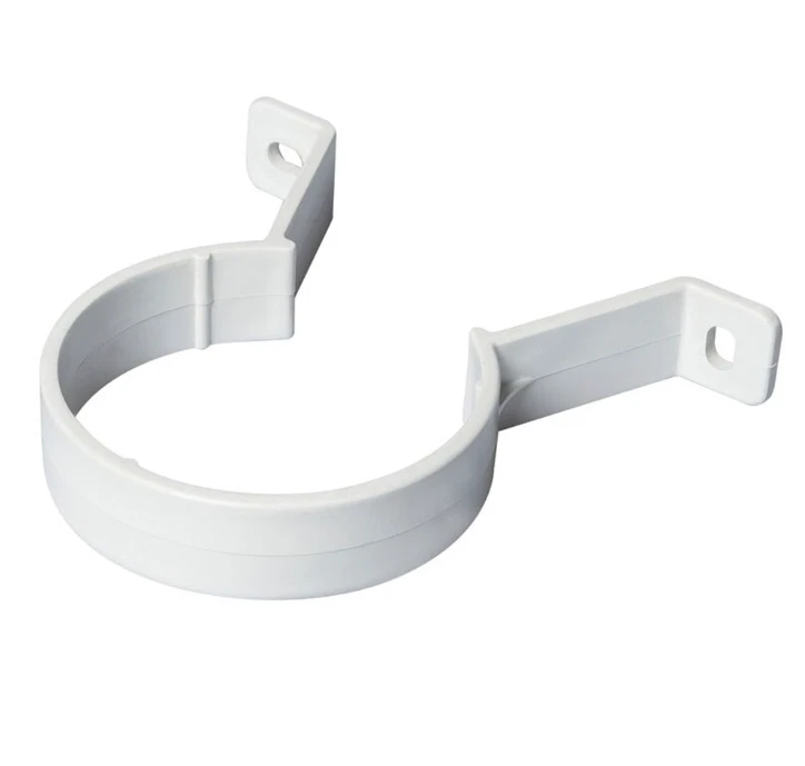 s-l1600 (9) Round Downpipe Pipe Clip Rainwater Drainage Wall Fixing Bracket - Image 1