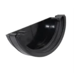 Half Round External Stop End uPVC Gutter Rainwater Fitting - Image 2