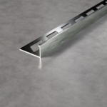 12mm Brush Chrome Utility Sq Edge Metal Trim